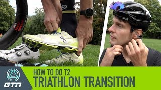 Bike To Run Triathlon Transition For Beginners  How To Do A T2 Transition [upl. by Emad272]