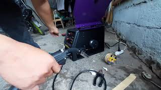 Extreme MIG Gasless Welding Machine  Beginners Testing and Operation [upl. by Rozalin]