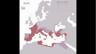 Animated History of the Roman Empire 510 BC  1453 AD [upl. by Melmon]