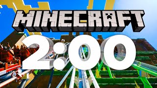 2 Minute Timer Roller Coaster MINECRAFT [upl. by Belvia]