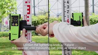 How To Use Huepar Laser Level ReceiverDetector LR6R [upl. by Einot175]