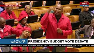 Julius Malema debates the Presidency budget vote [upl. by Joselow]