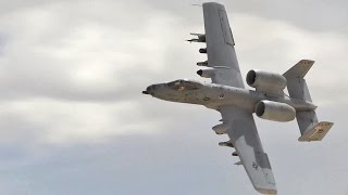 Thrilling Sight and Sound A10 Warthog Low Altitude Pass [upl. by Ortensia]