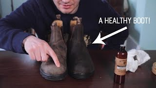 How to TreatWeatherproofCondition Your Leather Boots BlundstonesOtterwax [upl. by Chrystal]