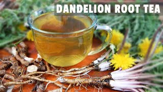 DANDELION ROOT TEA both fresh amp dried [upl. by Brinson]