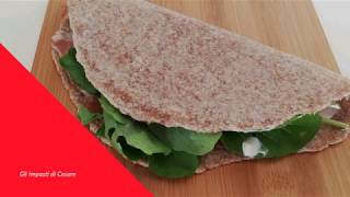 PIADINA INTEGRALE  Ricetta con olio doliva [upl. by Karlee]