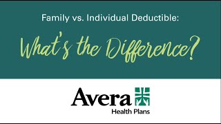 What’s the Difference Between a Family vs Individual Deductible [upl. by Eugenie261]