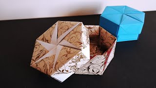 Origami Hexagon Box [upl. by Isaiah]