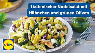 Italienischer Nudelsalat  Einfach  Lidl Kochen [upl. by Syd]