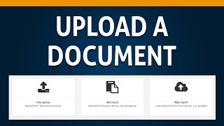 02 How to Upload a Document [upl. by Gensler]