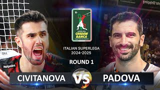 Civitanova vs Padova  Italian Volleyball SuperLega 20242025 [upl. by Scrivings675]