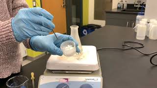 Synthesis of salicylic acid from wintergreen oil [upl. by Sitra]