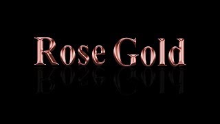 ROSE GOLD TEXT PHOTOSHOP TUTORIAL [upl. by Nayab201]