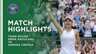 Emma Raducanu vs Sorana Cirstea  Third Round Highlights  Wimbledon 2021 [upl. by Cerell629]