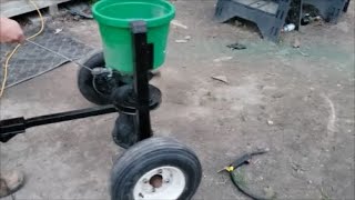 DIY Grass Seed Spreader [upl. by Ahsirahc]