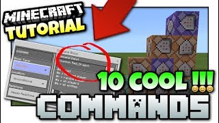 Minecraft  10 COOL COMMANDS  Easy Tutorial  PS4  MCPE  Bedrock  Xbox Java  Windows 10 [upl. by Manning810]