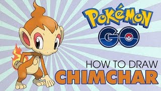 How to draw CHIMCHAR  POKEMON [upl. by Nibla]