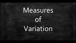 Measures of Variation [upl. by Nelyag]