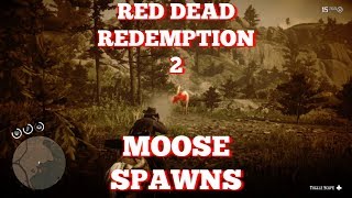 RDR2 MOOSE LOCATIONS [upl. by Auhsuj]