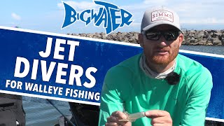 How To Rig Jet Divers For Walleye Fishing  My Setup for Lake Erie and Difference from Dipsy Divers [upl. by Esir]