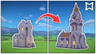 ► How To Transform A Village Church In Minecraft  Survival Build [upl. by Zubkoff]