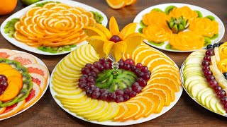 ¡Hermoso CORTE de frutas para la mesa festiva 5 platos de frutas para el año nuevo 2021 [upl. by Westfahl]