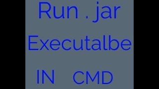 How to open a jar file in CMD Windows command Prompt [upl. by Nilson424]