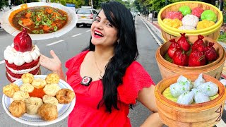 Living on MOMOS for 24 Hours Challenge  Jammu Food Challenge [upl. by Tevlev]