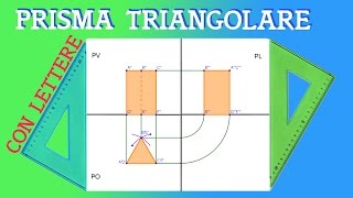 Proiezione Ortogonale di un Prisma a Base Triangolare [upl. by Aninat]