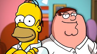 Peter Griffin vs Homer Simpson  Rap Battle  ft Chris Voiceman amp Joe Cliff Thompson [upl. by Schapira112]