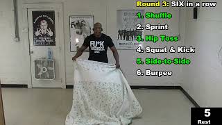 Advanced Bed Sheet Workout Lose Like a Pound a Day At Home  NO EXCUSES [upl. by Alvera]