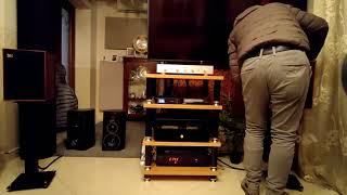 Wharfedale Denton 85 VS Wharfedale Evo 42 Test Bass e Drum Audiophile [upl. by Ddart]