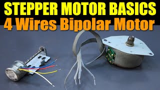 Stepper Motor Basics  4 Wires Bipolar Motor [upl. by Orest]