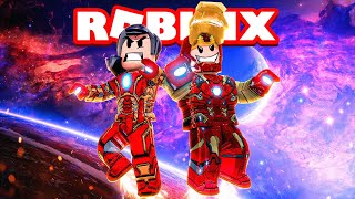 Going to SPACE as IRON MAN  Roblox  Iron Man Simulator 2 [upl. by Tressa]