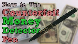 How to Use a Counterfeit Detection Pen  Marker [upl. by Nogas]