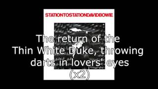 Station to Station  David Bowie  Lyrics [upl. by Alket735]