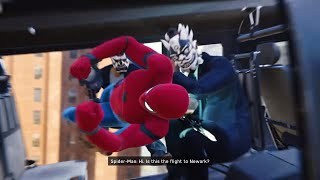 SpiderMan PS4  Epic Helicopter Chase amp Crane Cutscene [upl. by Iramaj914]