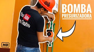 Como Instalar BOMBA PRESURIZADORA  Para Calentador de Agua [upl. by Aleacin]