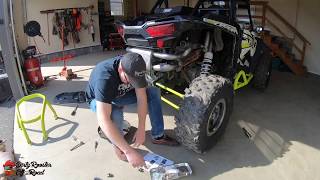 RZR XP1000 GIBSON EXHAUST SYSTEM INSTALLATION [upl. by Eeimaj]