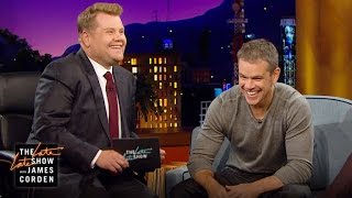 Boston Accent Lesson w Matt Damon [upl. by Nasas11]