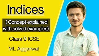 Indices Part 1  Concept explained with solved examples  Maths  Class 9 ICSE [upl. by Oicneserc]