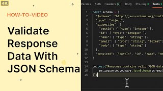 Validate Response Data With JSON Schema [upl. by Ailati278]