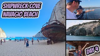 Shipwreck  Smugglers Cove  Navagio Beach  Zakynthos  Zante  Day 4 [upl. by Casteel]