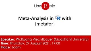 MetaAnalysis in R with metafor [upl. by Adal]