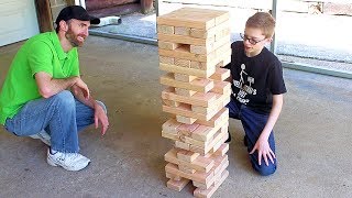 Giant Jenga Game Backyard Fun [upl. by Copp546]