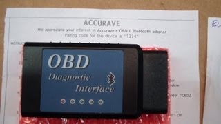 AccuRave ELM327 OBDII Diagnostic Code Reader Review [upl. by Ibor]