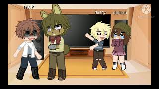 part 1 of springtrap and delilah react to Afton Family memes [upl. by Aineles670]