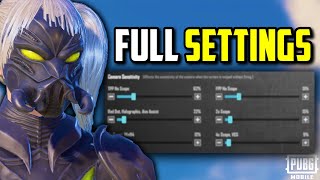 BEST SETTINGS NO GYRO SENSITIVITY amp CONTROLS  PUBG MOBILE [upl. by Brocklin]