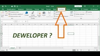 Jak włączyć kartę DEWELOPER w Excel [upl. by Ajet967]