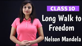 Nelson Mandela long walk to freedom class 10 in hindi  full summary [upl. by Grinnell253]